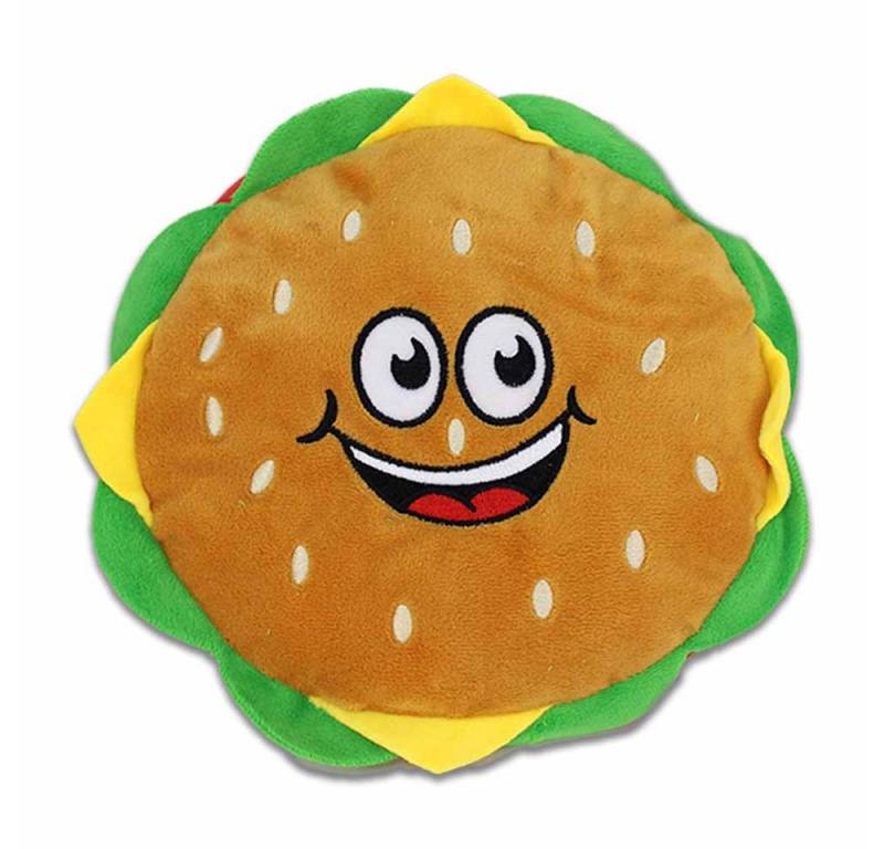 PMS Dekokissen Burger Kuscheltier mit Gesicht - ca. 22 cm von PMS