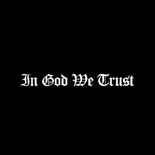 PMSMT 2 x Auto-Aufkleber für Funny In God, Trust Vinyl-Wandmaschine, Auto-Aufkleber, christlich, Schwarz/Silber, 16 cm x 1 8 cm, Silber von PMSMT