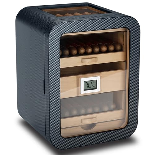 Zigarren Humidor Schrank für Männer, Elektronischer Humidor Schrank Luftbefeuchter und Thermometer mit Hygrometer, 110 Zigarren Kapazität & 360° Luftzirkulation, für Bar, Zuhause, Party Zigarren Humidor Schrank für Männer, Elektronischer Humidor Schrank Luftbefeuchter und Thermometer mit Hygrometer, 110 Zigarren Kapazität & 360° Luftzirkulation, für Bar, Zuhause, Party von PMYIEXILA