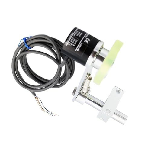 E6B2-CWZ1X 5V Linearausgangs-Encoder + T-Typ-Montagehalterung Mit 250mm Umfangsmessrad(200P/R) von PMZZHUPVR