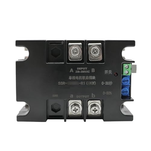 PMZZHUPVR 220V Einphasen-Motor-Softstarter-Modul-Controller 1KW2KW4KW6KW8KW Softstart-Lüfterpumpe Druckminderer-Förderer(R1 60WA-2KW) von PMZZHUPVR
