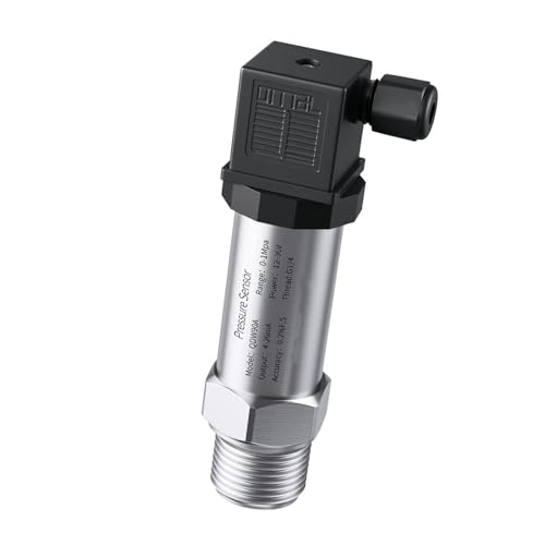 PMZZHUPVR Drucksensor 10bar/1bar/100psi/100Kpa/50mbr Wasser 4-20mA 0-10V RS485 G1/4,G1/2 Manometer(0-10V G1-2,0-4bar) von PMZZHUPVR