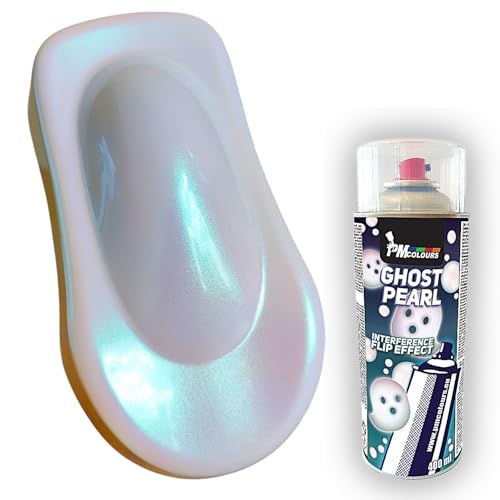 PMcolours Irisierender Flip-Flop Ghost-Effekt Perlmutt MultiColor Farbe, Sprühdose 400 ml (grün Emerald Whisper) von PMcolours