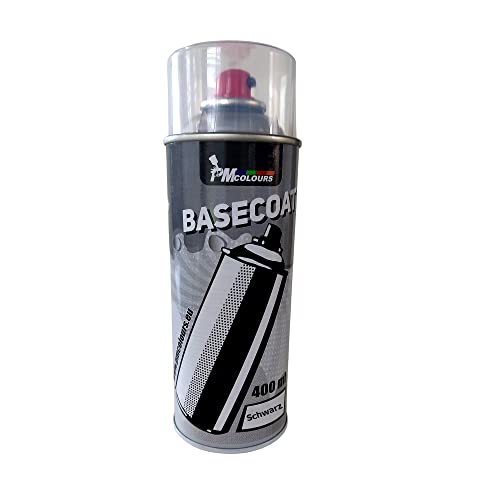 schwarze Basis für Metallic-, Perl- und Chamäleonfarben, Pastellfarben, DIY Lackspray Farbe 400 ml, BCB-Basecout von PMcolours