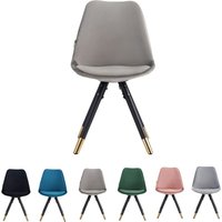 Pn Home - 1/4er-Set Sofia, gepolsterter Esszimmerstuhl, einzeln – Dunkelgrau Pn Home - 1/4er-Set Sofia, gepolsterter Esszimmerstuhl, einzeln – Dunkelgrau von PN HOME