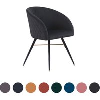 Einzelner Vittorio LUX-Esszimmerstuhl aus Samt mit Metallbeinen – Esszimmerstuhl – Polsterstuhl – moderner Esszimmerstuhl – Mitternacht Einzelner Vittorio LUX-Esszimmerstuhl aus Samt mit Metallbeinen – Esszimmerstuhl – Polsterstuhl – moderner Esszimmerstuhl – Mitternacht von PN HOME