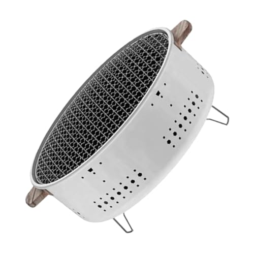 PNAJFUEL 1 Set Tragbarer Holzkohlegrill Kompakter Outdoor-Grill Mit Gitterrost von PNAJFUEL