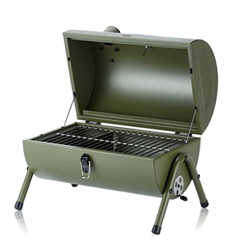 PNAJFUEL Bbq-Grill, Tragbarer Bbq-Grill Für Den Außenbereich, Terrasse, Camping,Knick, Grill Für 3-5 Personen, Grill Für Camping/Grün von PNAJFUEL