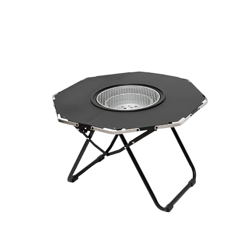 PNAJFUEL Klappbarer Holzkohlegrill Tisch-Holzkohlegrill Mit Klappbarem Tisch Aus Aluminiumlegierung Fürknicks von PNAJFUEL