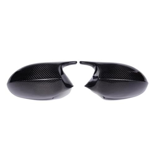 PNESHGTT ABS-Kohlefaser-Farbe Rückspiegel-Abdeckkappe Kompatibel mit BMW E90 E91 2005-2007 E92 E93 2006-2009 M3 Style E80 E81 E87(Brown) von PNESHGTT
