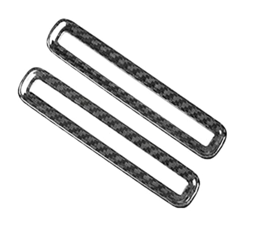 PNESHGTT Aufkleber for die Klimaanlage im Auto aus echtem Hartkohlefaser, kompatibel mit Ford Mustang 2024, Zubehör(Black) von PNESHGTT