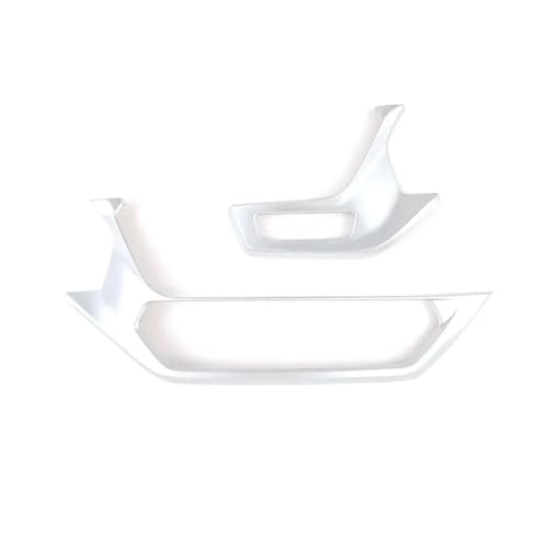 PNESHGTT Kompatibel mit BMW 1er 2er F40 F44 2020-2024 ABS-Kohlefaser-Auto-Mittelkonsole Klimaanlage Entlüftungsauslassrahmen Aufkleber Zubehör(Silver) von PNESHGTT