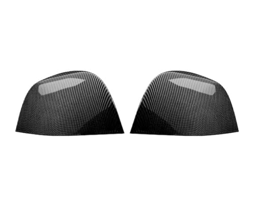 PNESHGTT Kompatibel mit Tesla Model 3 19–25/Y 19–24 Außenrückspiegelgehäuse-Abdeckkappe, glänzendes, Mattes schwarzes Carbonfasermuster(Brown) von PNESHGTT