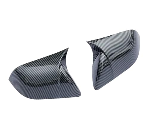 PNESHGTT Kompatibel mit Tesla Model 3 Model Y Rückansicht Türflügel Seitenspiegel Abdeckkappen Shell Case Rückansicht Kappe Außenzubehör Carbon Fiber(My Carbon) von PNESHGTT