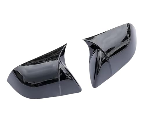 PNESHGTT Kompatibel mit Tesla Model 3 Model Y Rückansicht Türflügel Seitenspiegel Abdeckkappen Shell Case Rückansicht Kappe Außenzubehör Carbon Fiber(My Glossy Black) von PNESHGTT