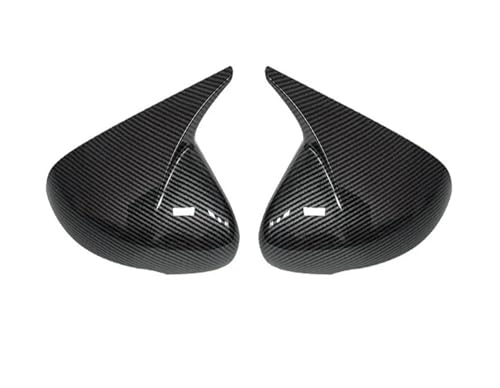 PNESHGTT Seitentür-Rückspiegelabdeckung for die Karosserie, ABS, mit Kohlefasermuster überzogen, kompatibel mit KIA Stinger 2018–2022 2023(Carbon Fiber Pattern) von PNESHGTT