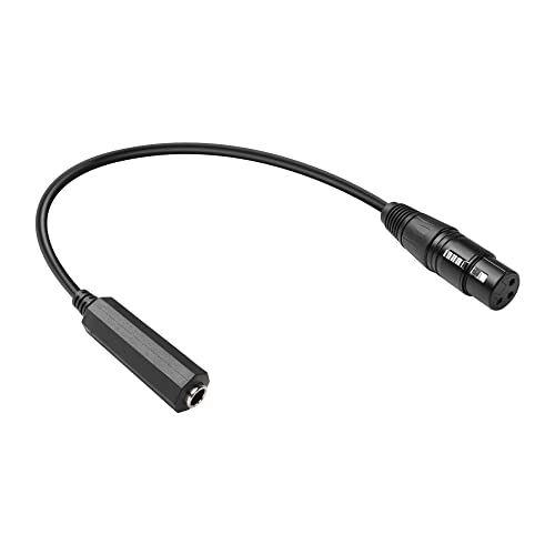 PNGKNYOCN 1/4" zu XLR Audiokabel, XLR 3-Pin Buchse zu Stereo 6.35 mm 1/4" TRS Buchse Adapter Konverter Verbindungskabel（0.3M） von PNGKNYOCN