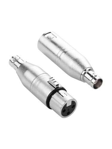 PNGKNYOCN 1 Stk. 3 Pin XLR Buchse auf BNC Stecker und 1 Stk. 3 Pin XLR Stecker auf BNC Buchse für RF, Kamera, Mikrofon, Mischpult PNGKNYOCN 1 Stk. 3 Pin XLR Buchse auf BNC Stecker und 1 Stk. 3 Pin XLR Stecker auf BNC Buchse für RF, Kamera, Mikrofon, Mischpult von PNGKNYOCN