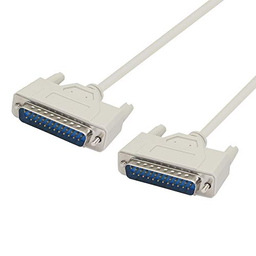 PNGKNYOCN DB25-Stecker-zu-Stecker-Paralleldruckerkabel zum Verbinden von Computer und Drucker mit DB25-Buchsenschnittstelle (1,5 m) von PNGKNYOCN