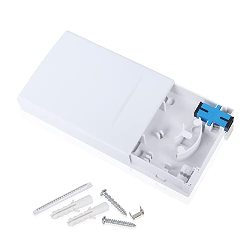 PNGKNYOCN Fiber Optic Terminal Junction Box 2 Ports Fiber Panel Desktop Box für FTTH, Optische SC/UPC-Stecker von PNGKNYOCN