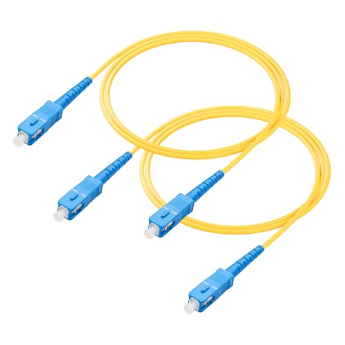 PNGKNYOCN SC/UPC zu SC/UPC Singlemode Simplex Glasfaser Patchkabel, 2 Pack 1M/3.2FT von PNGKNYOCN
