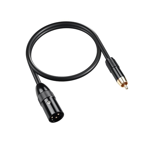 PNGKNYOCN XLR zu RCA Kabel, unsymmetrisch RCA Stecker zu XLR Stecker Mikrofon Audio Verbindungskabel für Verstärker Mixer Mikrofon (0.5M/1.6FT PNGKNYOCN XLR zu RCA Kabel, unsymmetrisch RCA Stecker zu XLR Stecker Mikrofon Audio Verbindungskabel für Verstärker Mixer Mikrofon (0.5M/1.6FT von PNGKNYOCN