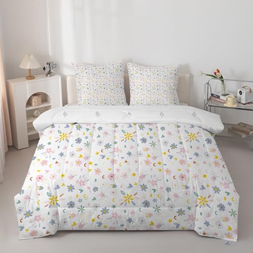 PNHCL Anlage Bettdecke 200x220cm 4 Jahreszeiten, Blumen Bettdecke ohne Bezug, Bequeme und Weiche Ganzjahresdecke, Moderner Stil Muster Waschbar Schlafdecke mit 2 Kissenbezüge 80x80 cm, A210 PNHCL Anlage Bettdecke 200x220cm 4 Jahreszeiten, Blumen Bettdecke ohne Bezug, Bequeme und Weiche Ganzjahresdecke, Moderner Stil Muster Waschbar Schlafdecke mit 2 Kissenbezüge 80x80 cm, A210 von PNHCL