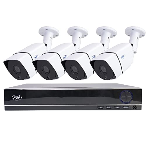 AHD-Videoüberwachungskit PNI House PTZ1300 Full HD - NVR und 4 Außenkameras 2 MP Full HD 1080P mit 1 TB HDD enthalten von PNI