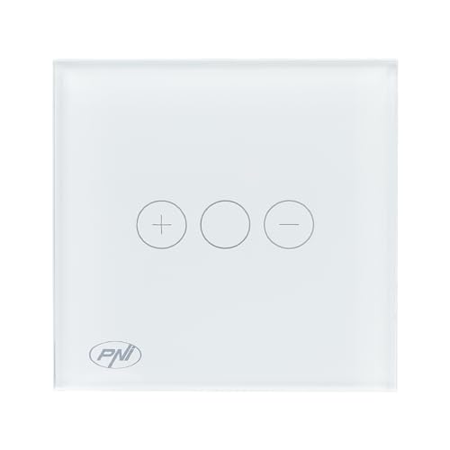 Einfacher Schalter mit Berührung und Dimmer PNI SafeHome DIM101, 1X700W, Live Wire, ohne Null, Glas von PNI