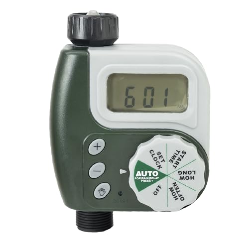PNI Bewässerungsprogrammierer WT05, LCD-Display, 3/4 Anschluss, grün von PNI