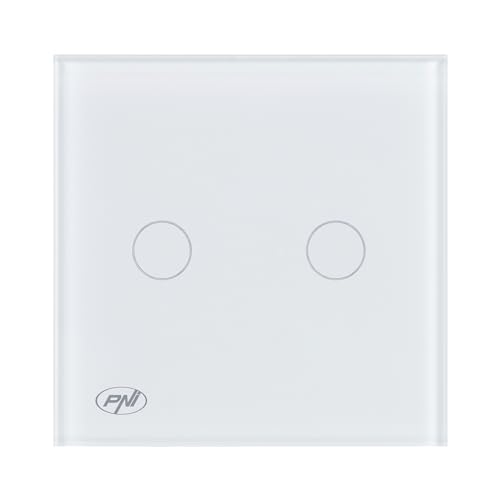 PNI CS202W Touch-Schalter, Weiß, LED, 800 W, Leiter/Querschaltkreis von PNI
