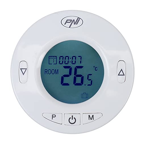 PNI CT25T intelligenter Thermostatkopf für Heizkörper, verbindet sich drahtlos mit PNI CT25WIFI Hub mit Internetsteuerung, Tuya Smart Mobile App von PNI
