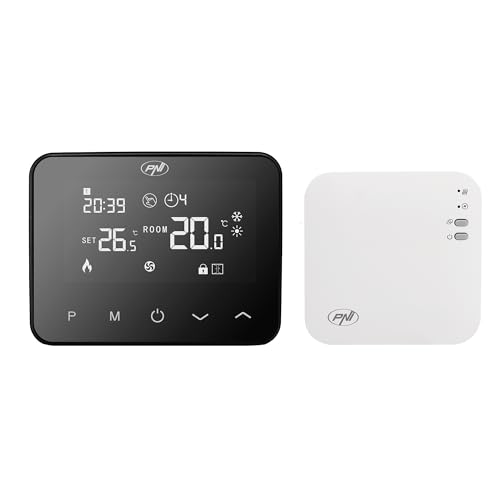 PNI CT40 PRO Funkthermostat mit WLAN für Heizungsanlagen 4 Tagesprogramme Manuell Economic Mode Steuerung über Tuya Smart ABS Weiß von PNI