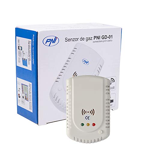 PNI GD-01 Sensor, mit akustischer und Heller Warnung, kompatibel mit PNI V-02 Magnetventil von PNI