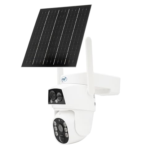 PNI IP894 GSM 4G PTZ Videoüberwachungskamera, Dual Lens 2MP + 2MP, 5.5W Solarpanel, 8000mAh Blockbatterie von PNI