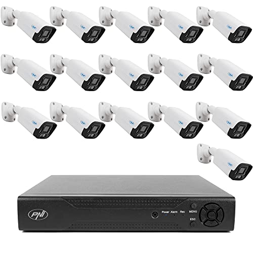 PNI NVR House IP716 Videoüberwachungspaket und 16 IP125 Kameras, 5MP von PNI