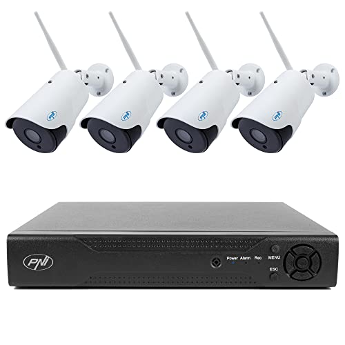 PNI NVR House IP716 Videoüberwachungspaket und 4 IP52-Kameras mit IP, 2MP von PNI