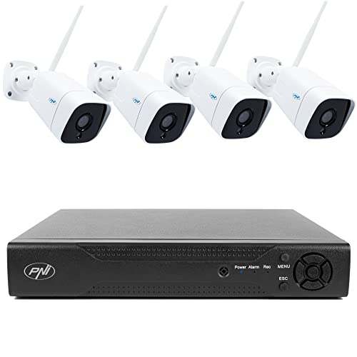 PNI NVR House IP716 Videoüberwachungspaket und 4 IP55 Kameras, 5MP von PNI