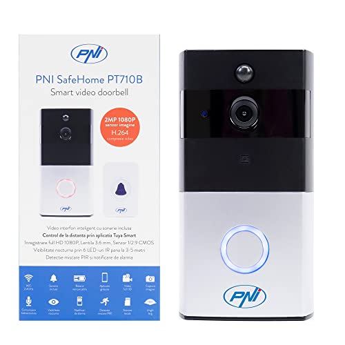 PNI Videoschnittstelle WiFi SafeHome PT710B HD, P2P, dedizierte Smart-Anwendung, Integration in Szenarien und intelligente Automatisierung mit Anderen Tuya-kompatiblen Produkten von PNI