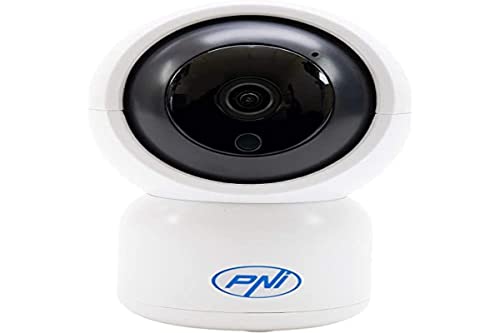PNI Videoüberwachungskamera IP390T 1080P mit PTZ WiFi H264 + unterstützt 128 GB microSD, Nachtsicht, Tuya-Anwendung, P2P von PNI