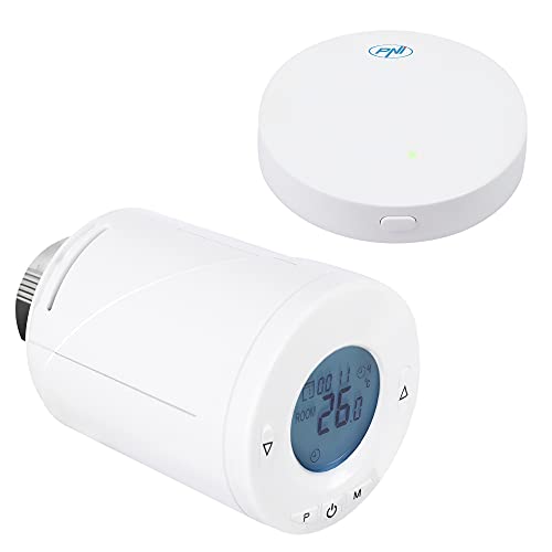 WiFi-Kit intelligenter Thermostatkopf PNI CT25T für Heizkörper + Hub PNI CT25WIFI mit Internetsteuerung WiFi-Kit intelligenter Thermostatkopf PNI CT25T für Heizkörper + Hub PNI CT25WIFI mit Internetsteuerung von PNI