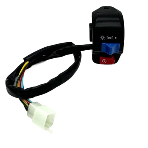 PNMNZTPAP 22mm 7/8 "Motorrad-Lenkerschalter Notfallblinker Nebelscheinwerfer Horn Blinker Elektrostart Lenker-Controller-Taste Motorrad-Lenkerschalter(1pcs right) von PNMNZTPAP