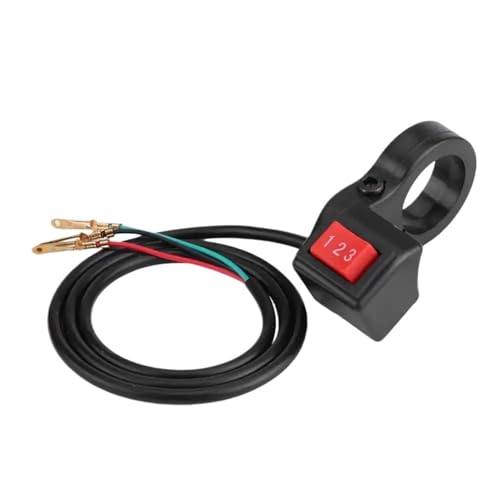PNMNZTPAP 22mm 7/8in 3 Geschwindigkeit Modul Lenker Schalter Shift for Motorrad E-bike Roller Motor Schalter Push Button Universal Schalter Motorrad-Lenkerschalter von PNMNZTPAP
