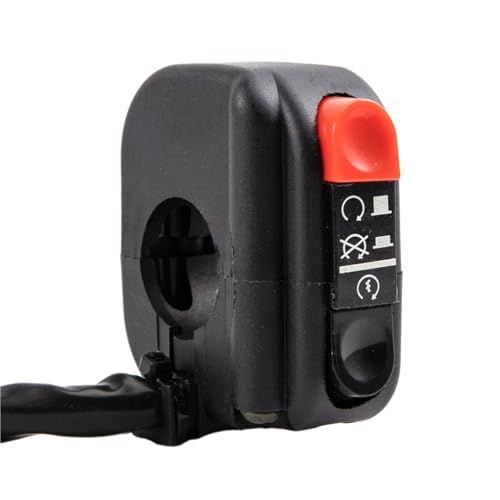 PNMNZTPAP 7/8" 22mm ATV Motorrad Lenker Controll Schalter for Hupe Taste Blinker Elektrische Nebel Licht Starten Töten Warnlicht Motorrad-Lenkerschalter(Right Switch) von PNMNZTPAP