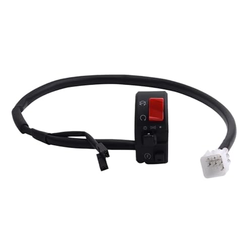 PNMNZTPAP 7/8 "22mm Motorrad Schalter Motorrad Hupenknopf Blinker Elektrische Nebelscheinwerfer Licht Starten Lenker Controller Schalter Motorrad-Lenkerschalter(Right Switch) von PNMNZTPAP
