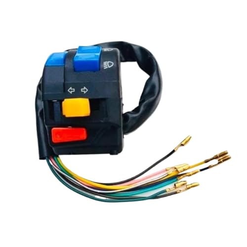PNMNZTPAP ATV Off-road Fahrzeug Lenker Motorrad Fünf-funktion Schalter Dirt Bike Multifunktions Schalter for Licht Horn Anzeige Motorrad-Lenkerschalter von PNMNZTPAP