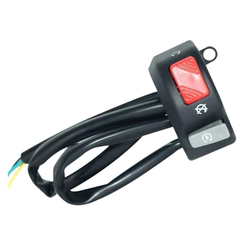 PNMNZTPAP Motorradschalter Universal 7/8 Zoll Lenker Nebelscheinwerfer Horn Start Kill Switch ON OFF-Taste 12V for ATV Roller Schneemobil Motorrad-Lenkerschalter von PNMNZTPAP