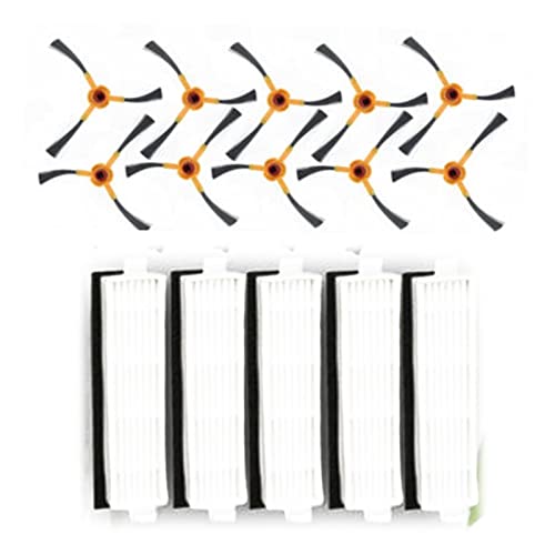 PNMNZTPAP Staubsauger 10x Seitenbürste + 5X Filter Kit Haushaltsvakuumreiniger Ersatzwerkzeug for schlank DA60. Ecovacs Deebot Slim. Staubsaugerteile PNMNZTPAP Staubsauger 10x Seitenbürste + 5X Filter Kit Haushaltsvakuumreiniger Ersatzwerkzeug for schlank DA60. Ecovacs Deebot Slim. Staubsaugerteile von PNMNZTPAP