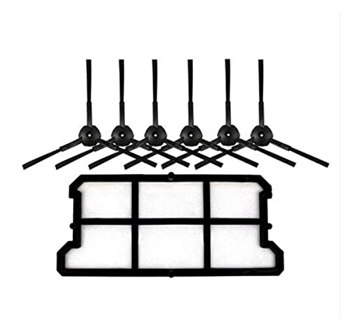 PNMNZTPAP Staubsauger 1x Staub Hepa Filter + 6X Seitenbürstenkit Fit for Cobos Deebot Deepoo CR130. Plus CR131. Ilife v7. Staubsaugerteile PNMNZTPAP Staubsauger 1x Staub Hepa Filter + 6X Seitenbürstenkit Fit for Cobos Deebot Deepoo CR130. Plus CR131. Ilife v7. Staubsaugerteile von PNMNZTPAP