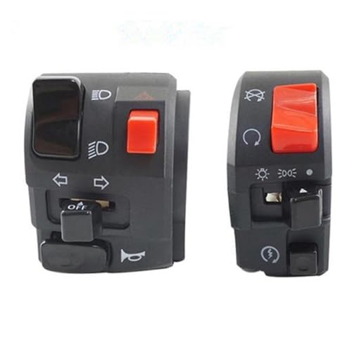 PNMNZTPAP Universal Motorrad Modifizierter Lenkersteuerschalter 7/8 Zoll / 22 mm Lenkerschalter Blinker Nebelscheinwerfer Start Motorrad-Lenkerschalter PNMNZTPAP Universal Motorrad Modifizierter Lenkersteuerschalter 7/8 Zoll / 22 mm Lenkerschalter Blinker Nebelscheinwerfer Start Motorrad-Lenkerschalter von PNMNZTPAP